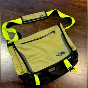 The North Face messenger bag.